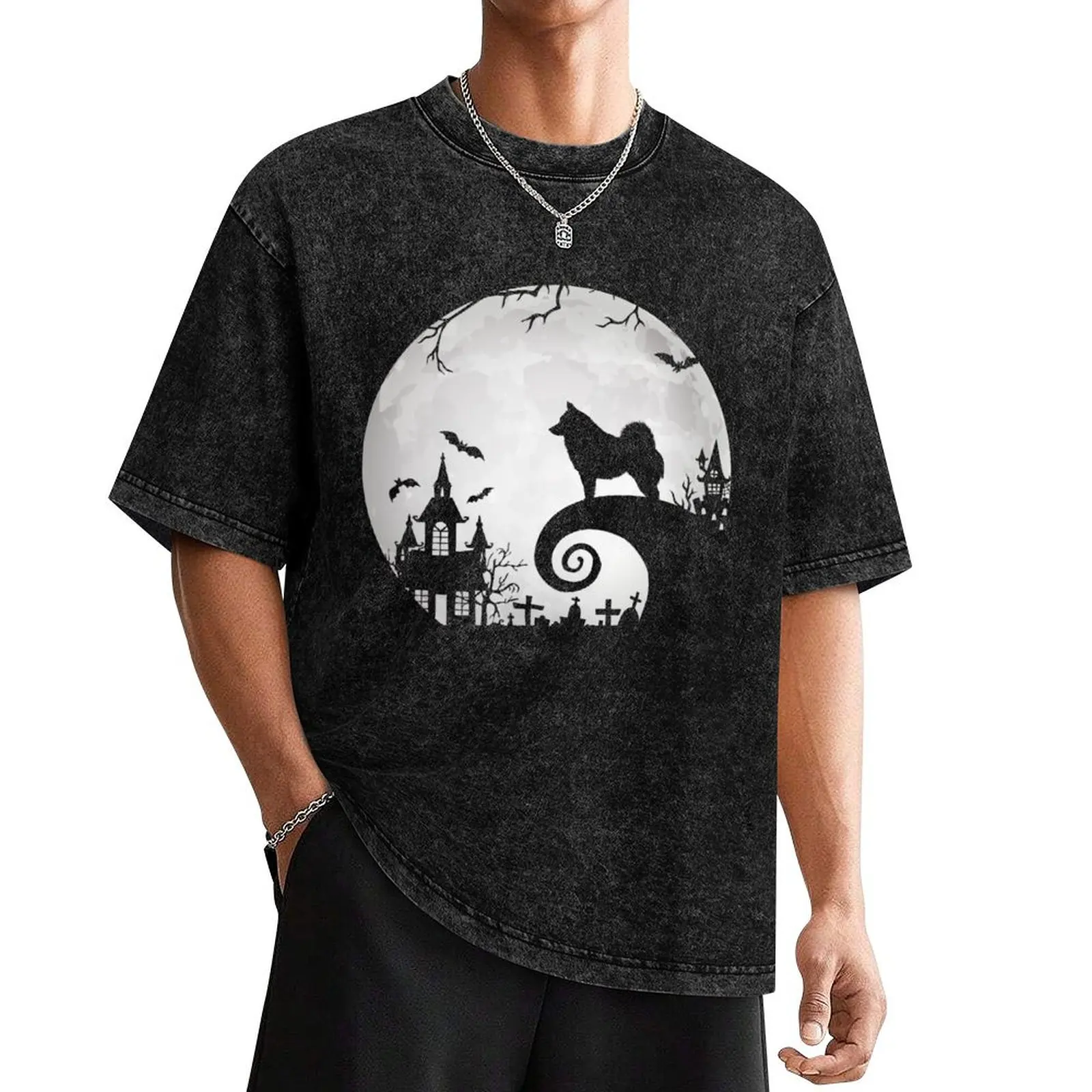 Мужские футболки Schipperke черный хлопок