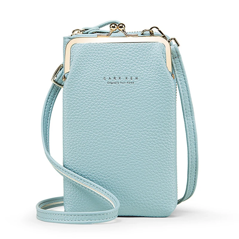 

Fashion Small Shoulder Bags Ladies Mini PU Leather Zipper Crossbody Bag Girls Solid Color Phone Flap Ladies Bolsas