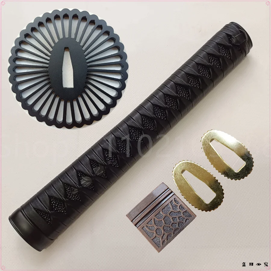 Очень хорошая Катана Tsuka ручка из стали Tsuba Guard сплав Кашира менуки фучи хабаки
