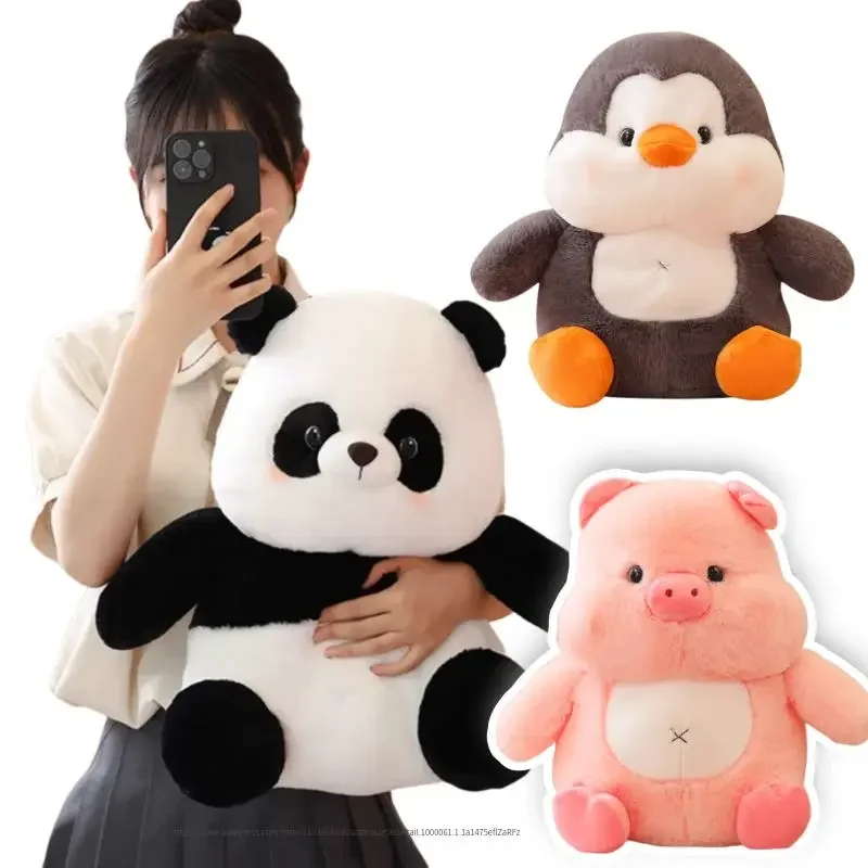 23-45 см Kawaii толстая круглая подушка с героями мультфильмов милая панда свинья