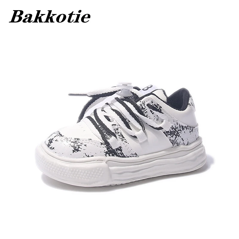 

Kids Casual Sneakers 2022 Autumn Boys Sports Running Chunky Trainer Girls Fashion Brand Tennis Shoes Breathable White Thick Soft