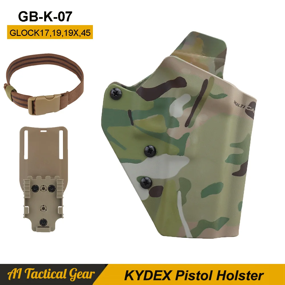 

БЫСТРОРАЗЪЕМНАЯ кобура Kydex с фишками, соответствует стандарту адаптера, БЫСТРОРАЗЪЕМНАЯ Пряжка, подходит для GLOCK17/19/19X/45