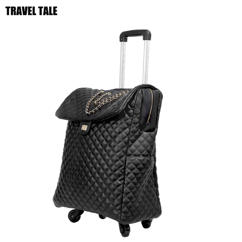 

TRAVEL TALE 18"20"Inch Women Travel Suitcase Retro Carry On Hand Luggage Bag For Cabin