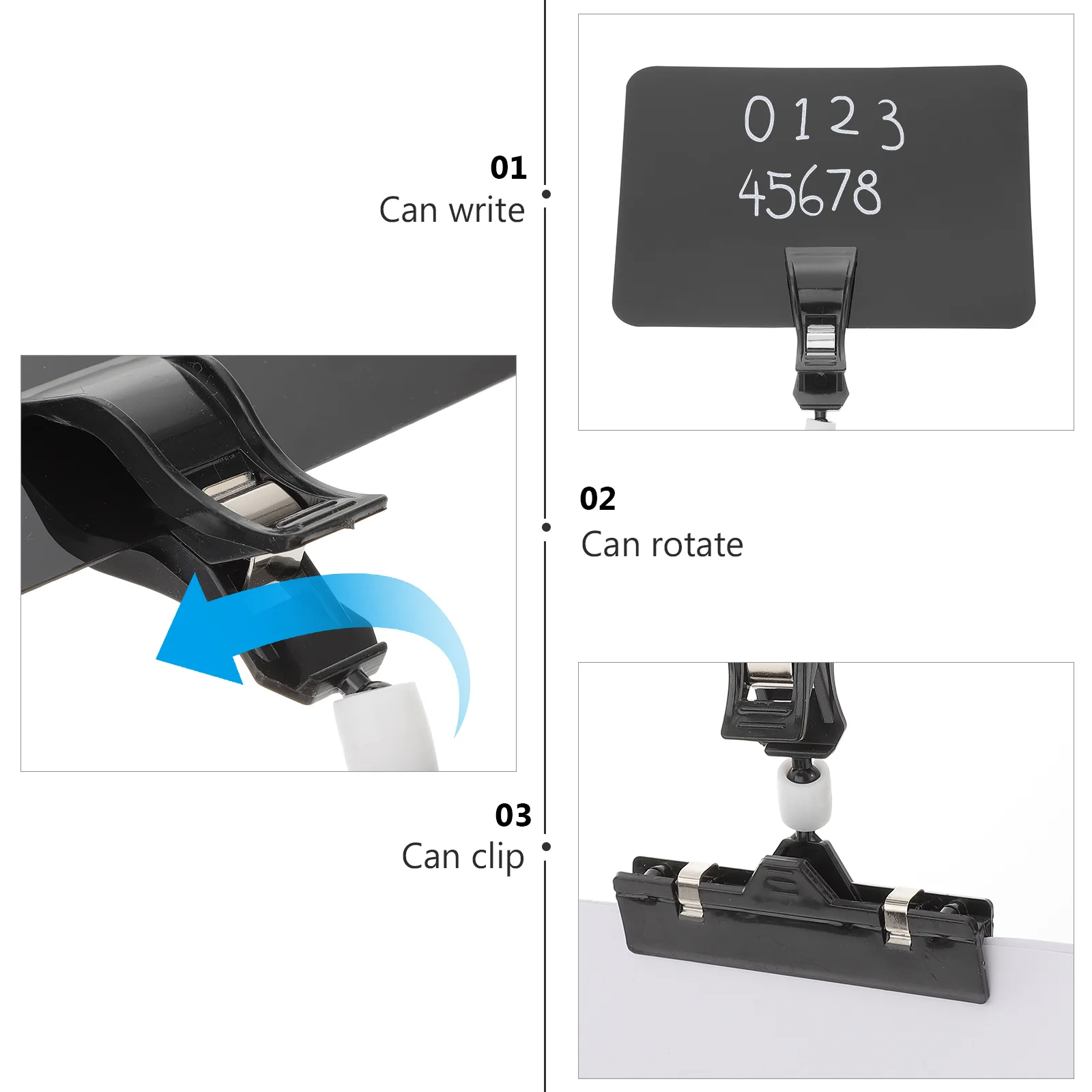 Рисунок 3 - Ценник держатель зажим значок пластиковая