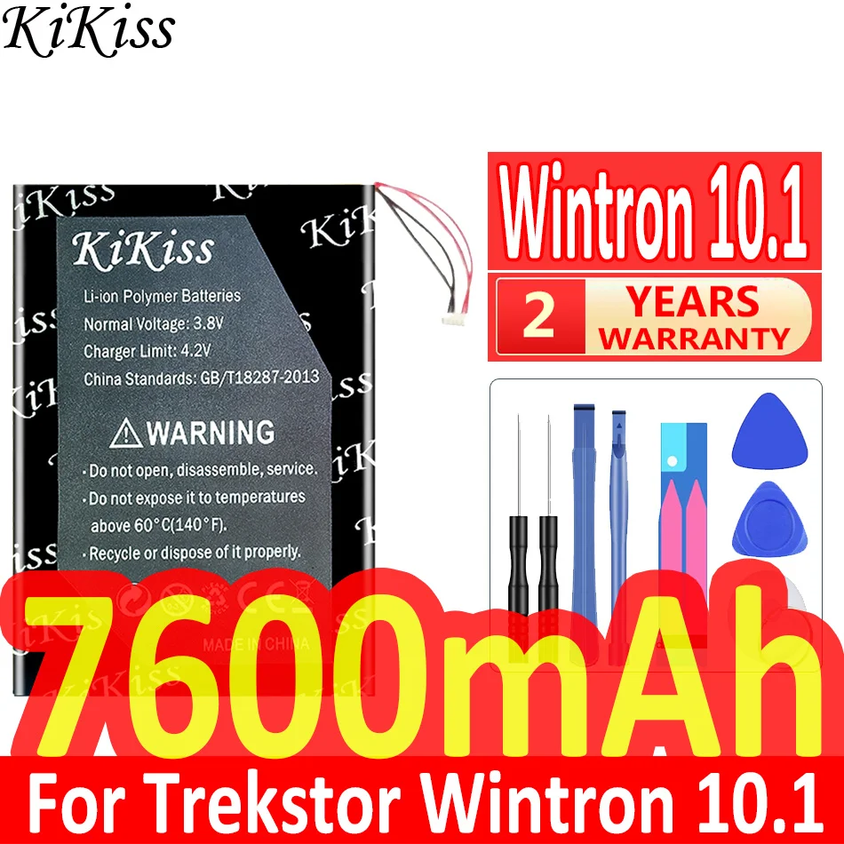 

Мощный аккумулятор KiKiss 7600 мАч для планшетного ПК, планшетного ПК, для путешествий, Wintron 10,1 LWN12 LWN 12