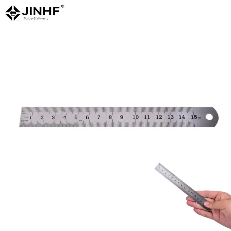 

15cm Metal Ruler Metric Rule Precision Double Sided Measuring Tool