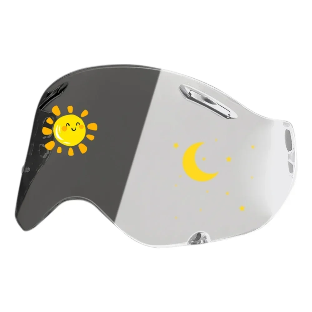 Фотохромный козырек для шлема анти-УФ-защитный ПК хромический дымчатый темный