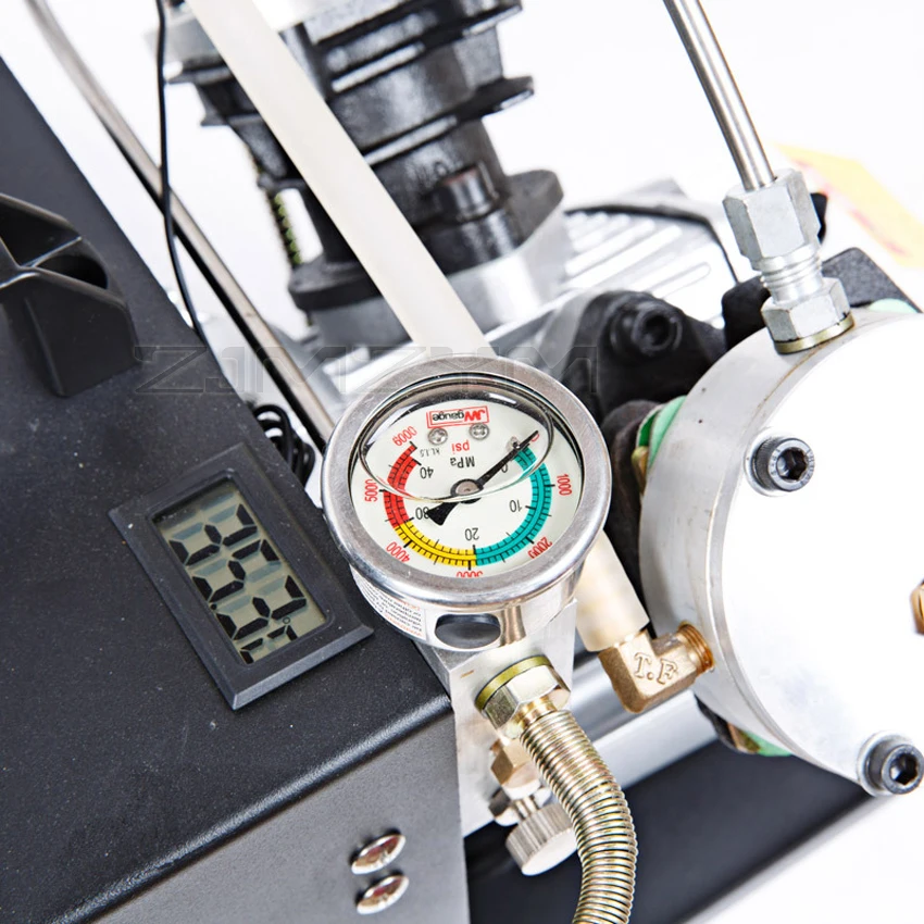 Двухцилиндровый воздушный компрессор PCP 4500 фунтов на квадратный дюйм насос