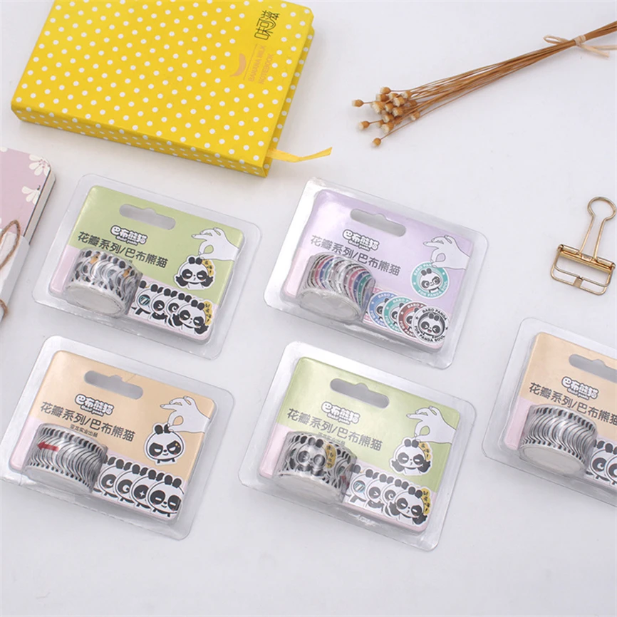 

Washi Tape Panda Kawaii Washitape Decorative Diary Cinta Masking Tape Scrapbooking Supplies 200 Pcs Petal Type Stickers Adesivos