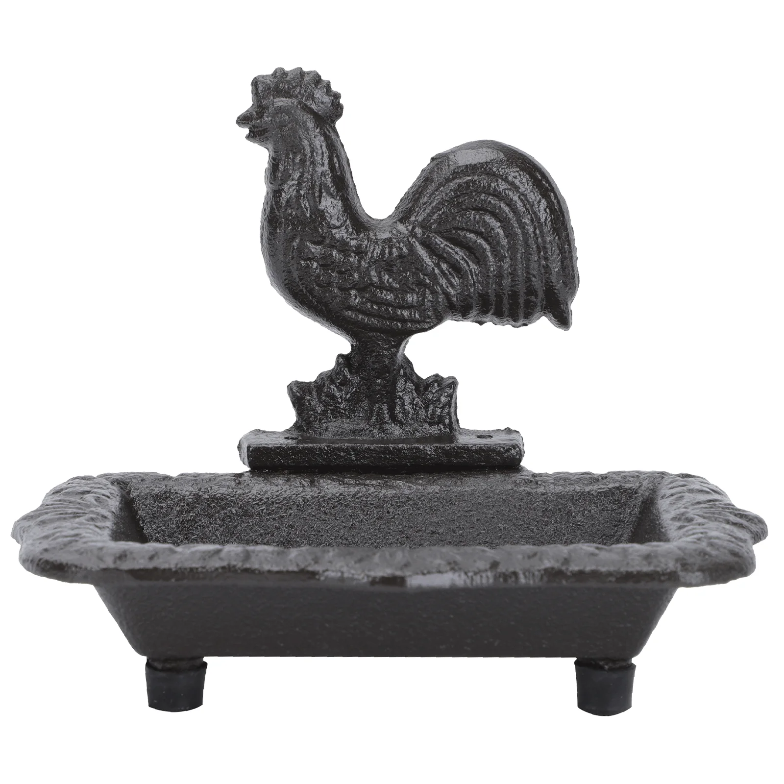 

Dish Shower Bar Dish Rust Proof Sponge Holder Cast Rooster Saver Draining Dishes For Bathroom Shower Kitchen