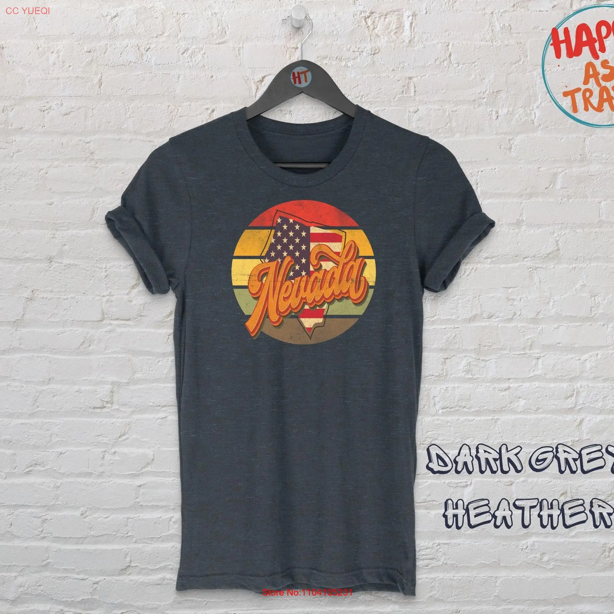 Винтажная Ретро футболка штата Невада туристический сувенир родной город