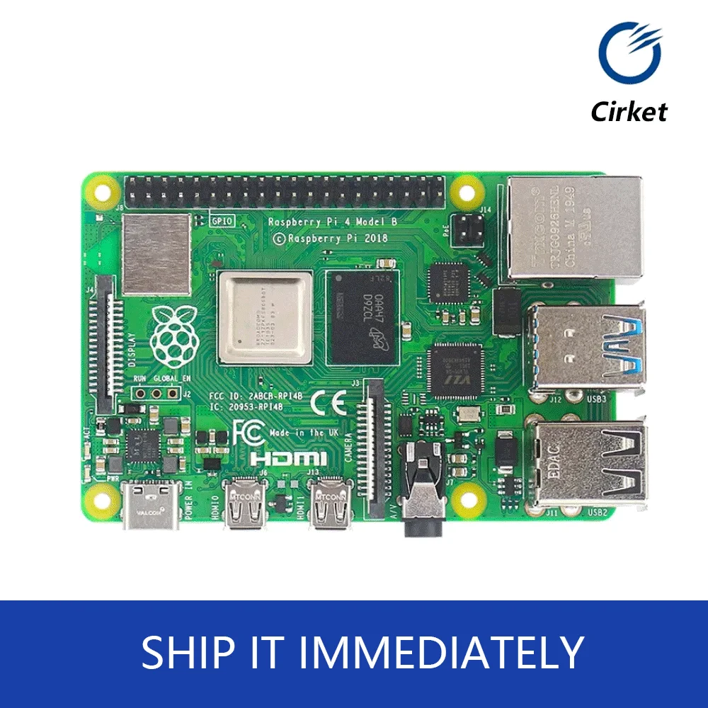 

Оригинальный Raspberry Pi 4 Model B 4B RAM 2 ГБ 4 ГБ 8 ГБ Core 1,5 ГГц 4K Micro HDMI-совместимый Pi 4B 3 быстрее, чем Pi 3B +