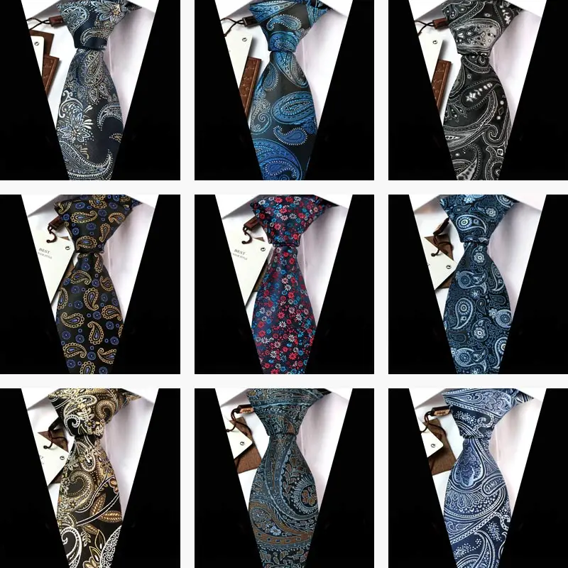 

Новинка, мужской галстук YISHLINE 7 см, толстый мужской Галстук Пейсли 1200 игл, мужской галстук-бабочка, черный, синий, Свадебный галстук для жениха, мужской деловой галстук