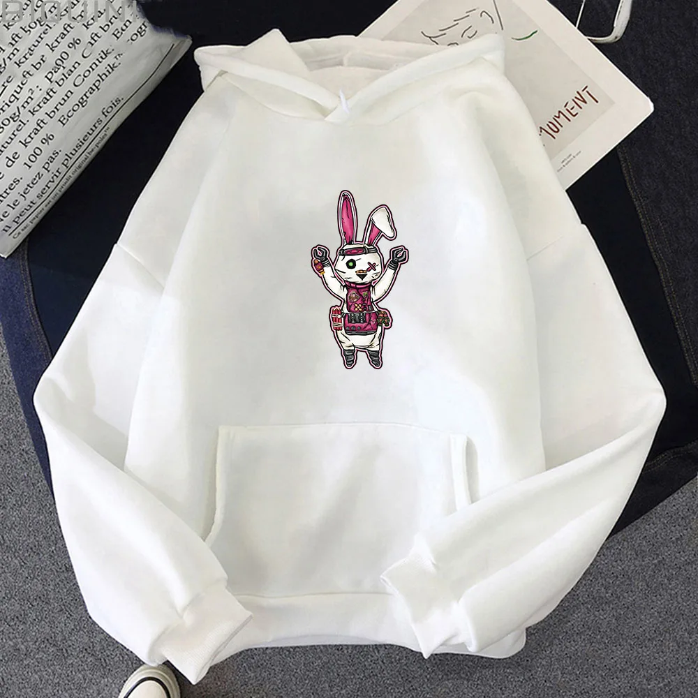 

Borderlandsss Horror Bunny Printed Sweatshirts for Men Winter Warm Hoodies Spring/Autumn Unisex Sportwear Kawaii Clothes Casual