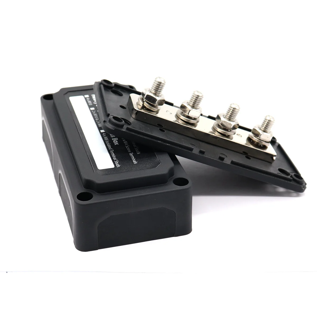 

1 PC Heavy Duty 300A 4 M8 Terminal Studs Replacement Bus Distribution Box for Boat