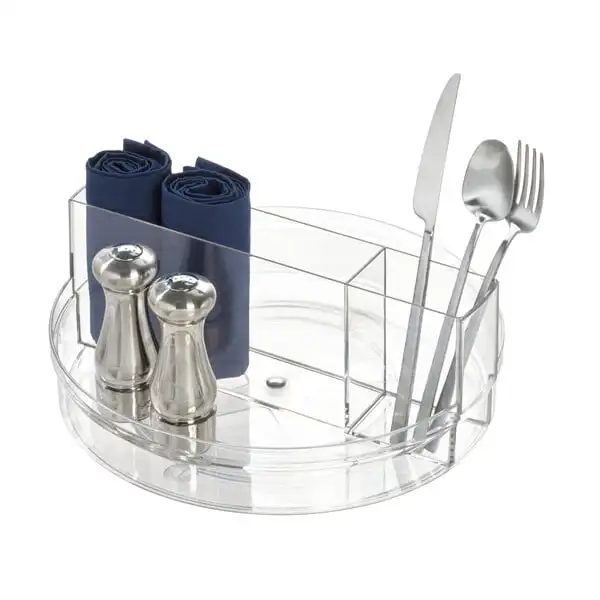 

Free Shipping Crisp Tableware Turntable, Clear