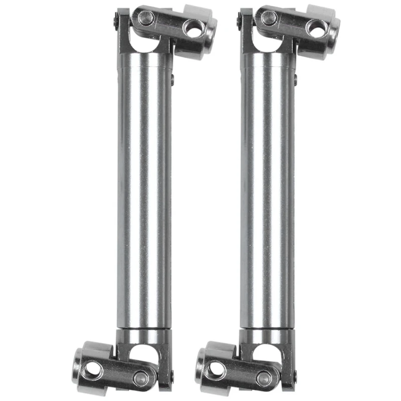 

Top Deals 2pcs Titanium Color Universal Aluminium Scx0016 Drive Shaft For Axial Scx10 Electric 4wd For Rc1:10 Off-Road Model Car