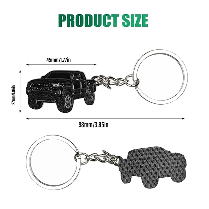 Металлический Брелок Для Ключей Без Покрытия Сплав Цинка Подходит Toyota Tacoma