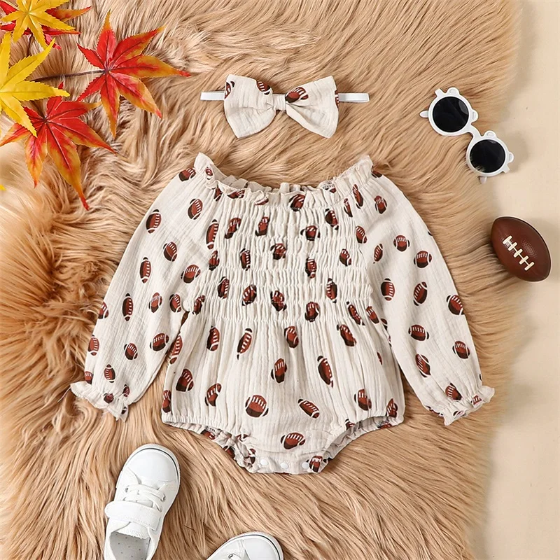 

2 шт., детское боди с длинным рукавом и повязкой на голову