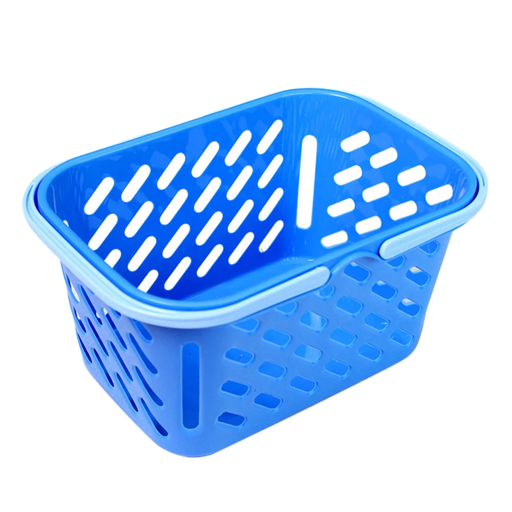 

Basket Grocery Pretend Play Shopping Kids Toysmall Dollsbulkcart Store Retailbusiness Handlesbaskets Mini White Storage Picnic