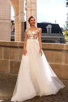 a line o neck hy204 wedding dress for women floor length vintage lace charming elegant princess bridal gowns vestidos de novia