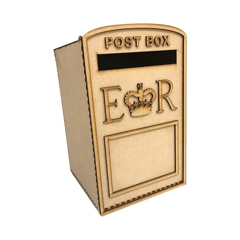 Storage Case For Gifts Cards Souvenirs Retain The Words Of Blessings Wooden Mailbox Supplies 33x21x2cm