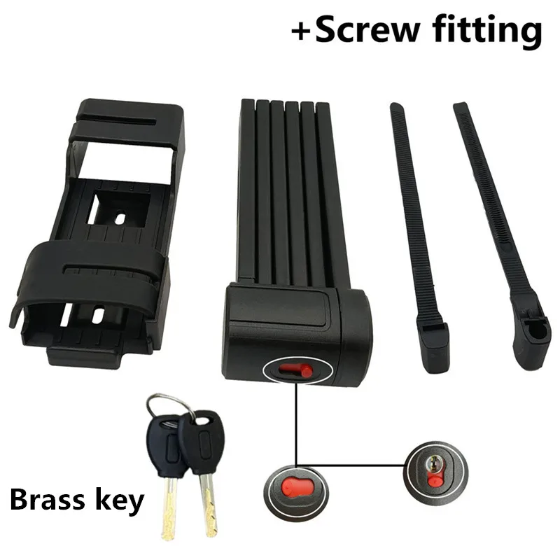 Складной велосипедный замок Falante защита от кражи для горных и дорожных