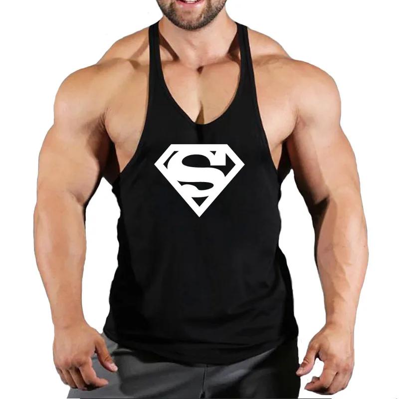 

Summer Brand Fitness Tank Top Men Bodybuilding 2022 Gyms Clothing Fitness Men Shirt slim fit Vests Mesh Singlets Muscle Tops