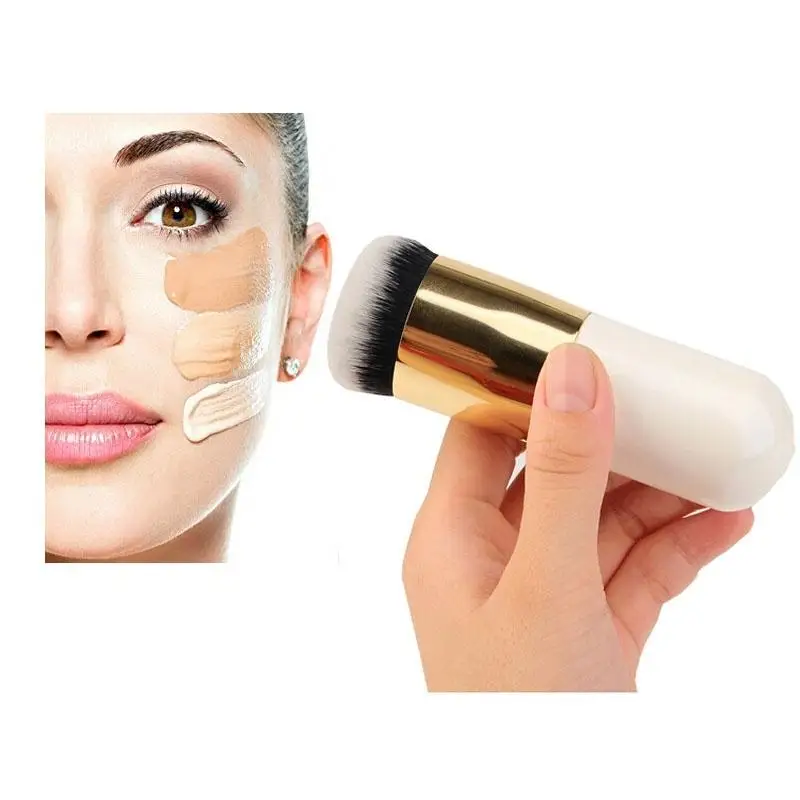 

New Chubby Pier Foundation Brush Flat Cream Makeup Brushes Professional Cosmetic Make-up Brush