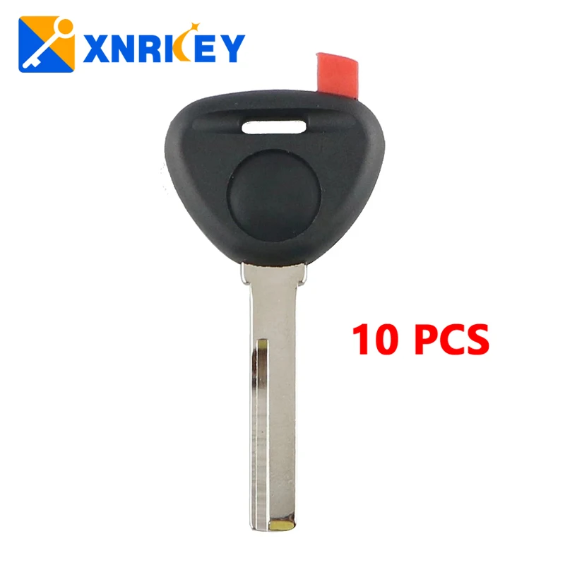 

XNRKEY Transponder Key Shell Case No Logo With Red Plug for Volvo S40 V40 V70 S80 S60 XC90 XC70 HU56R Blade No Chip Key Cover