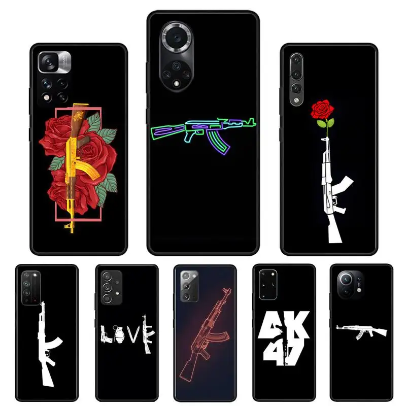 Чехол AK 47 Gun для телефона Huawei Y9 Y7 Y5 Y6 Prime 2019 Y9s Mate 30 20 10 Lite 40 Pro Nova 5t |