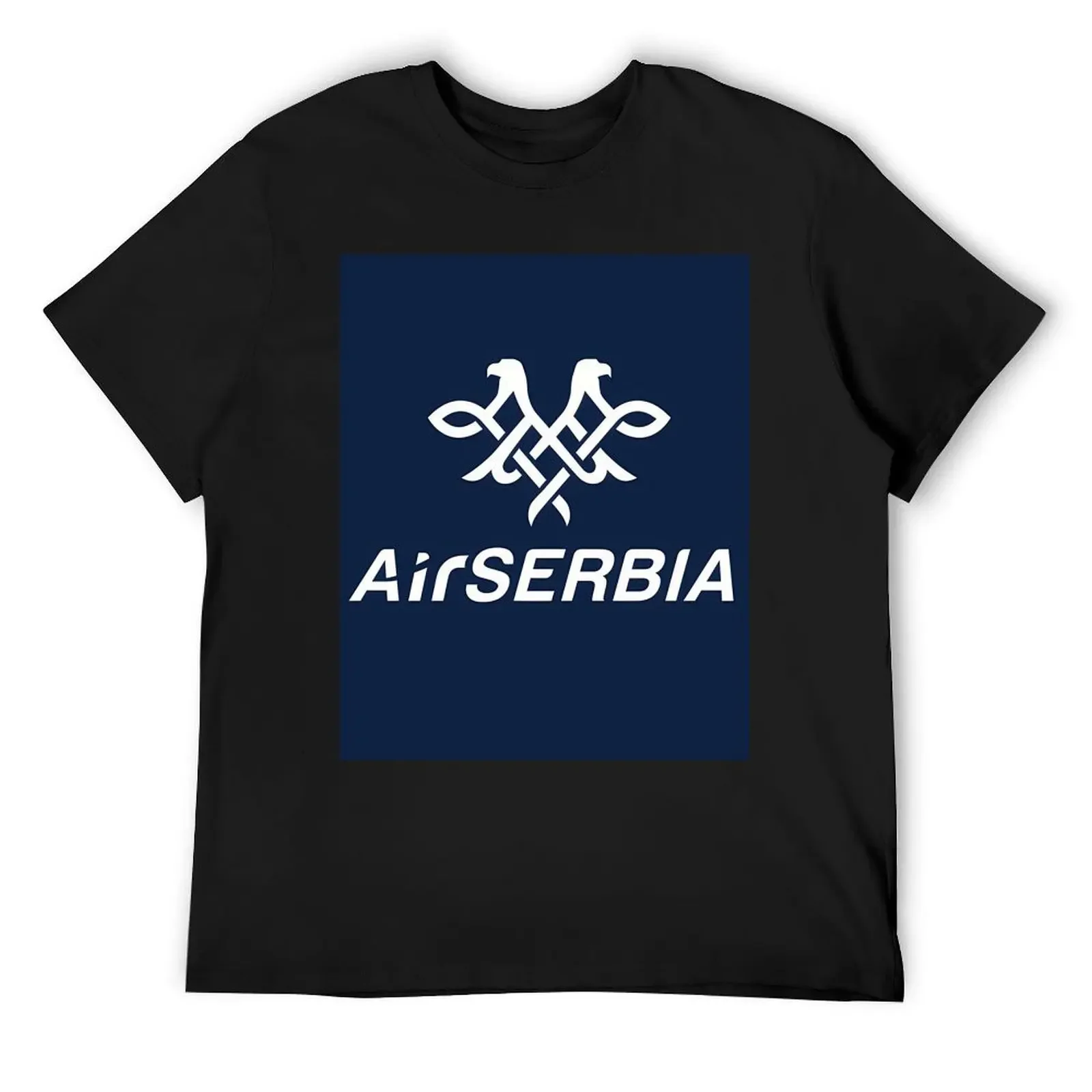 Футболка с логотипом Air Serbia футболки летняя одежда мужская футболка