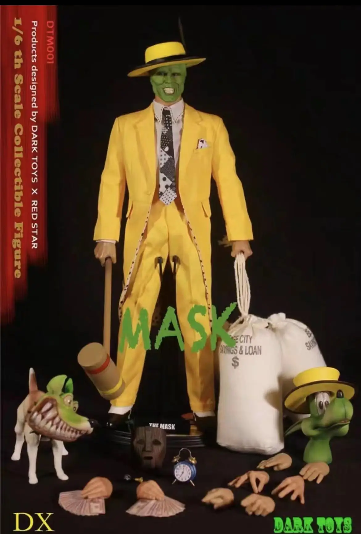 

In Stock Dakr Toys DTM001 1/6 MASK Stanley Jim Carrey Deluxe Edition 12 Inch Action Figure Collectible Model Toys Gift for Boy