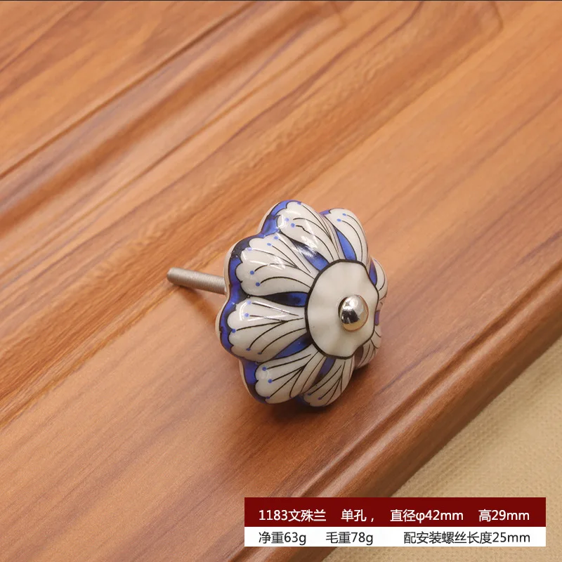 

Керамические ручки в виде тыквы для ящика, ручка для шкафа, ручка для шкафа