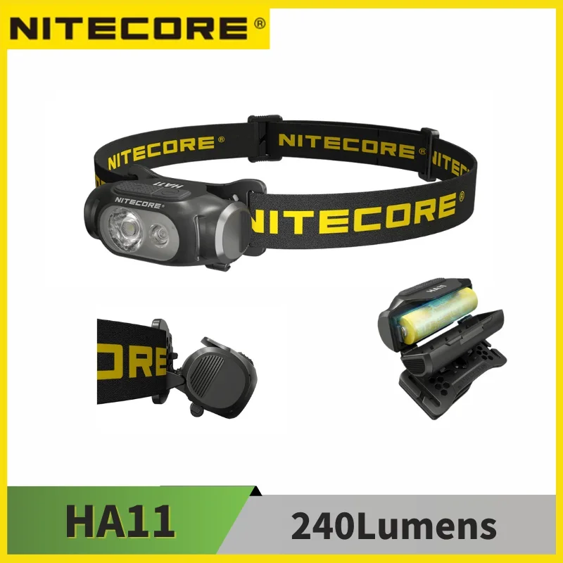 

NITECORE HA11 налобный фонарь белый/красный свет 240 люмен