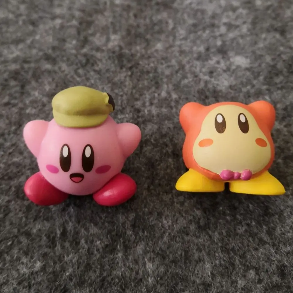 

Kawaii Cute Kirby Toys Anime Star Kirby Waddle Dee Doo Cartoon Pvc Action Figures Model Doll Diy Collective Decoration Kids Gift