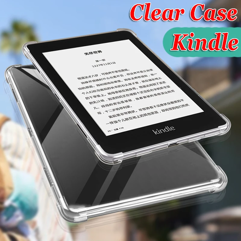 

Прозрачный защитный чехол для Kindle Paperwhite 4 123, чехол KPW5 2021 Fire7 Fire HD10 Plus Oasis 2 3, противоударный чехол для Kindle