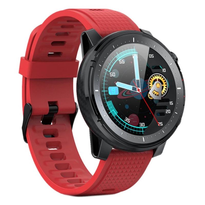 

Full Contact Smart Watch Heart Rate Blood Pressure Blood Oxygen Monitoring LED Lighting Call Rejection / Answer
