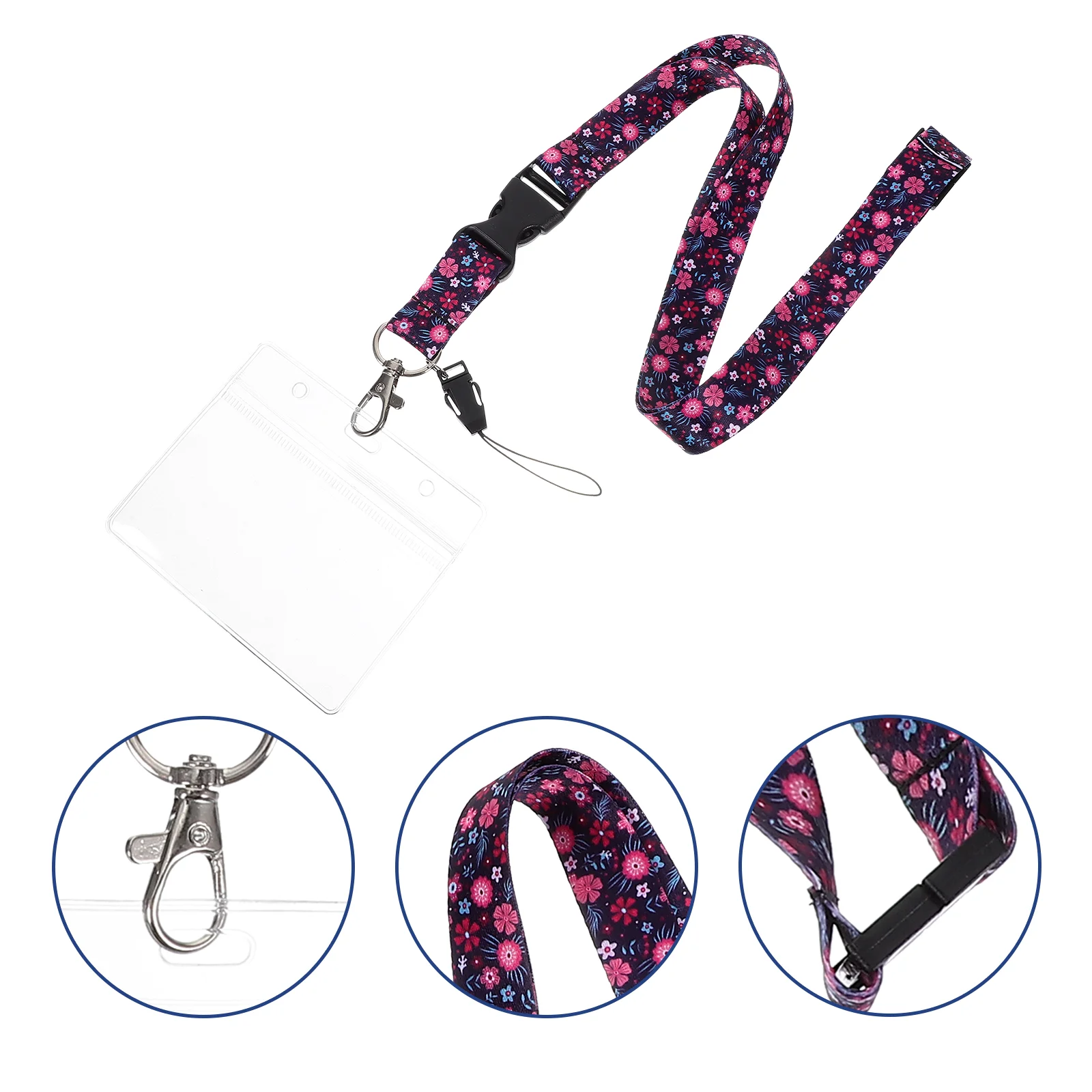 

Name Badge Holder Clear Badge Sleeve Lanyard Work Badge Holder Sleeve Card Holder