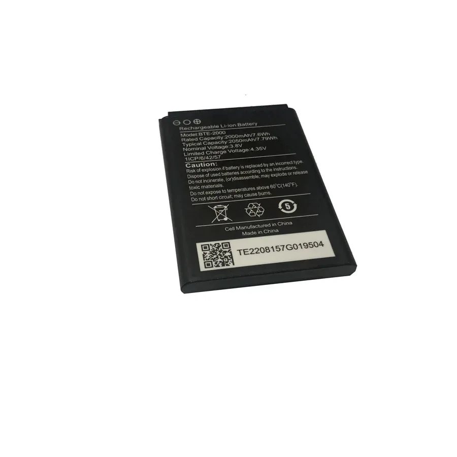 Для T-Mobile CAT S22 откидной аккумулятор для смартфона BTE-2000