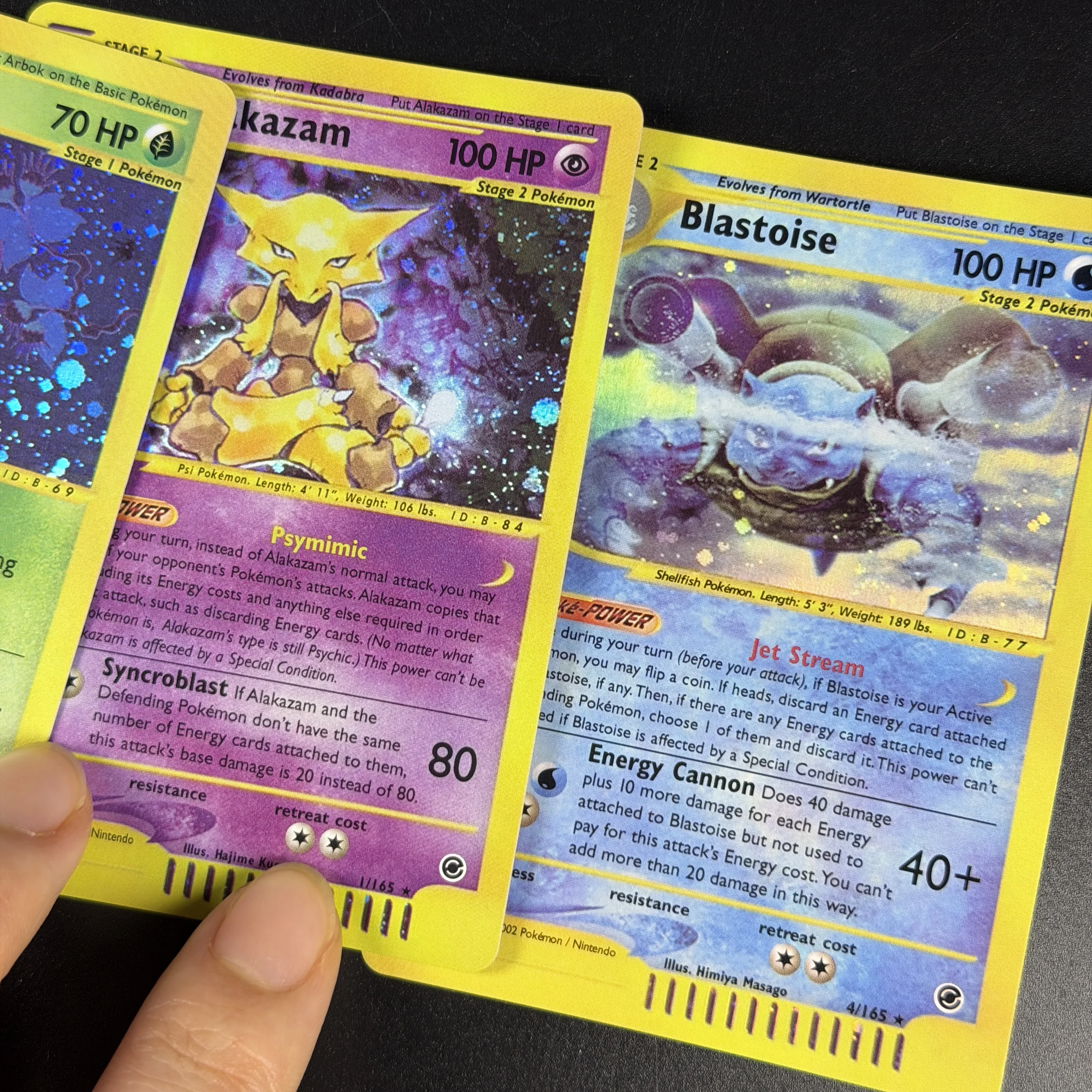 Фото Коллекционный набор PTCG TCG Vintage Expedition e-Series Starry Dot Holo EX Holo Rare Proxy: Мью, Венузавр, Алаказам, Генгар №3
