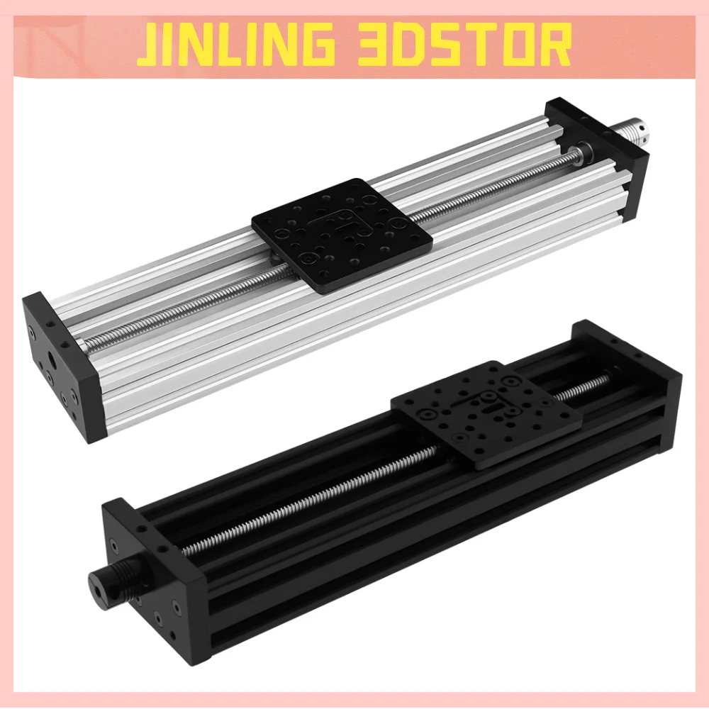 

3D printer Z-axis screw T8 Z-axis nema23 57 stepper motor Diy C-beam CNC sliding table 300mm 350mm 400mm linear actuator bundle