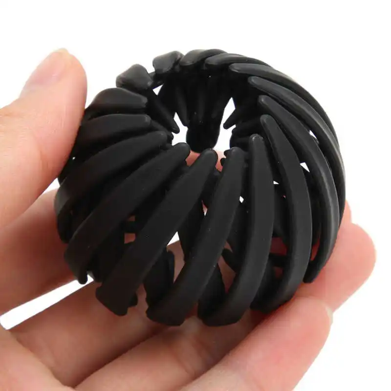 

4pcs Ponytail Hair Clip Expandable Elegant Simple Strong Grip Plastic Ponytail Holder Clip Hair Styling Rope for Women
