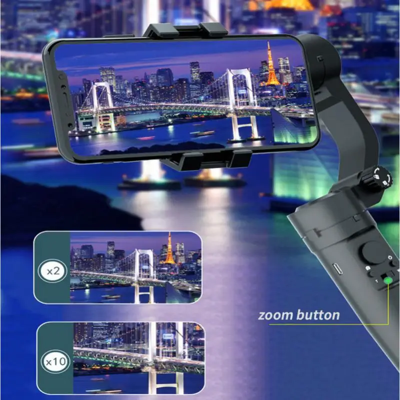 

1PC New Phone Beat Stabilizer Foldable Handheld Three-axis Anti Shake Smart PTZ 50cm Extensible Gs09 Smart Tracking Selfie Stick
