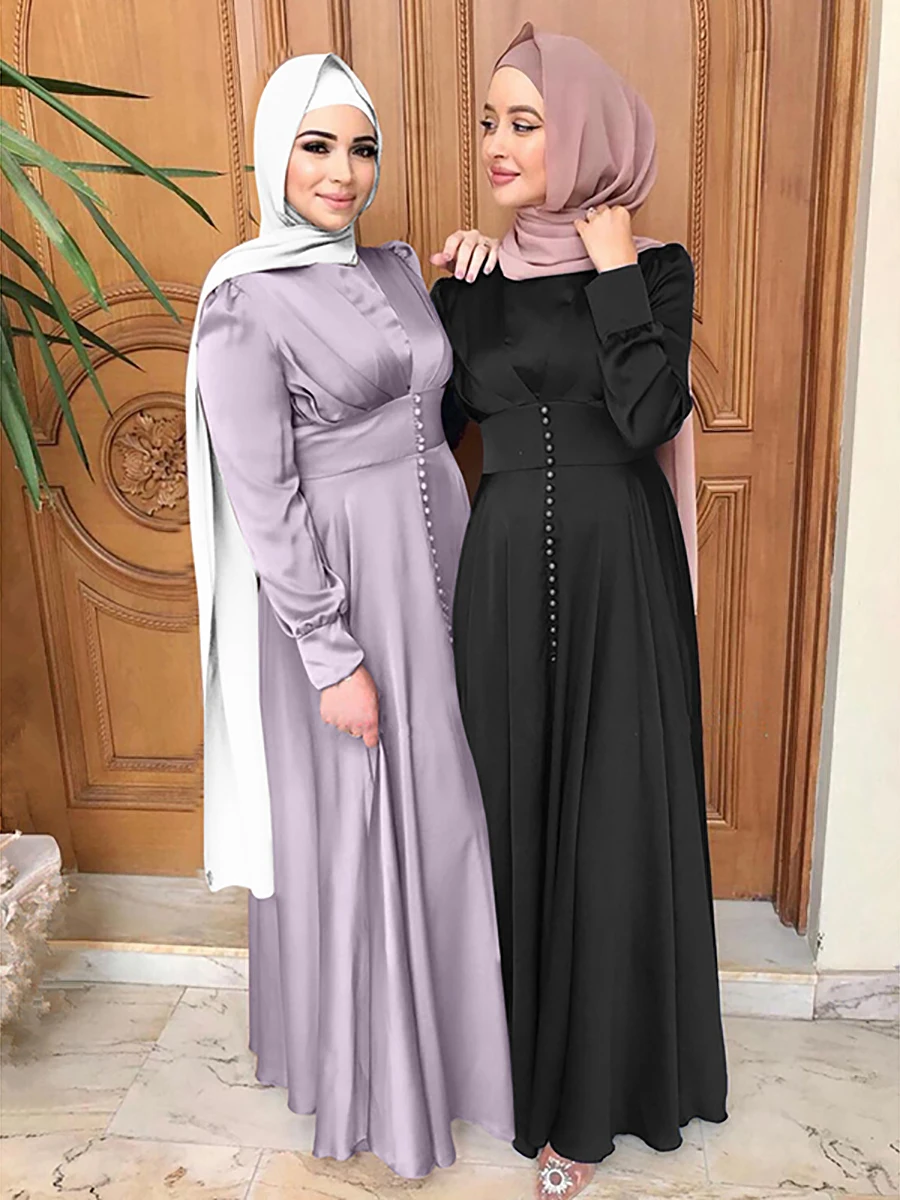 Рамадан Abayas Женская мода Eid Abaya Дубай Турция мусульманское платье мусульманская одежда платья халат Кардиган Женская одежда