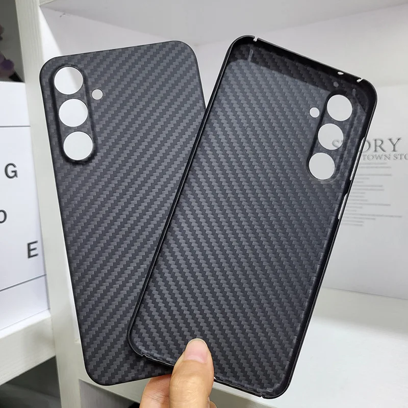 

Чехол из настоящего углеродного волокна для Samsung Galaxy S23 FE, чехол из арамидного волокна, ультратонкий противоударный чехол для телефона Galaxy S23FE, чехол