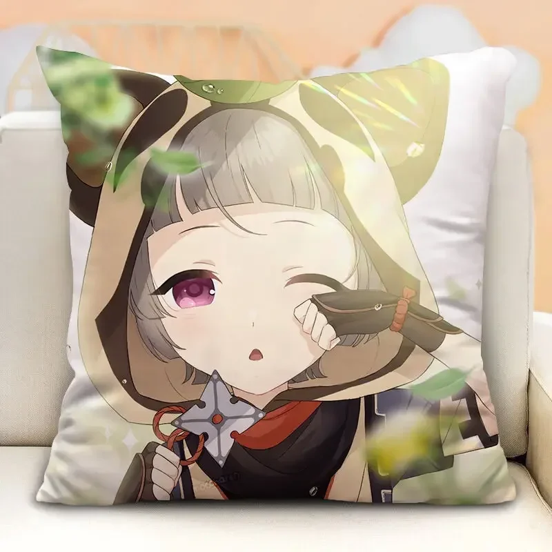 Наволочка Genshin Impact в стиле аниме для подушек Kawaii Sayu наволочка домашнего декора