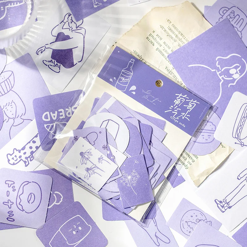 

42 Pcs Scrapbooking Stickers Set Afternoon Tea Coffee Cute Diy Sticker For Journaling Scrapbook Planner Art Craft