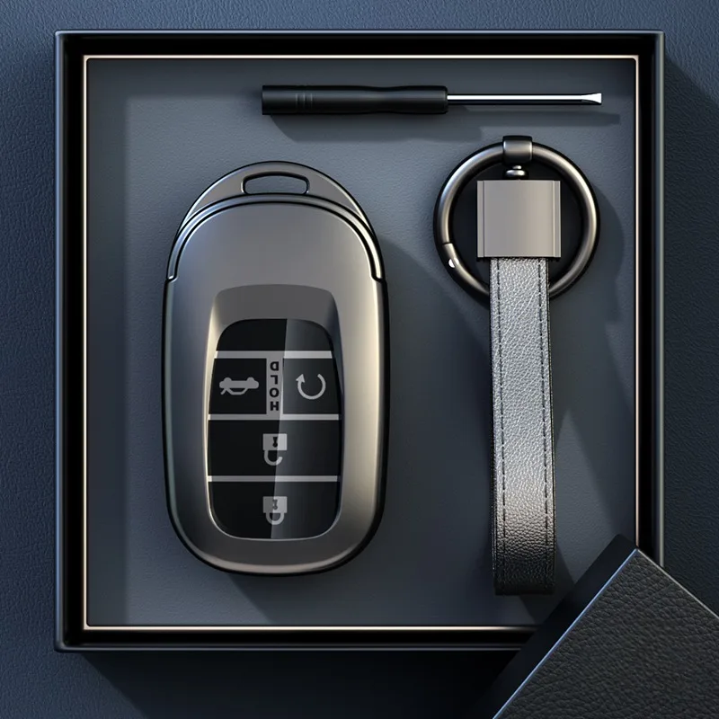 

ICAR для Honda Civic Accord Passport Pilot CRV 2021 2022 2023 4-кнопочный пульт дистанционного управления, чехол для автомобильного ключа, брелок, аксессуары