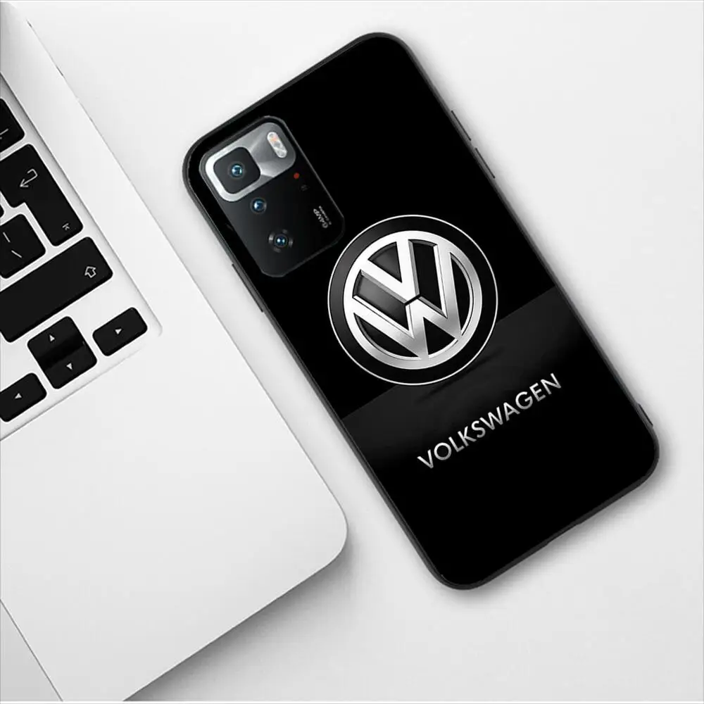 Volkswagen Car Logo Luxury Design New Phone Case for Redmi 9 9A 7A 10 8A 10A 8 Note 11 10S 7 11S Plus POCO X3 Pro Phone Covers